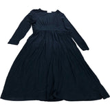 UK12R Women's Black Long Sleeve Dress Jersey