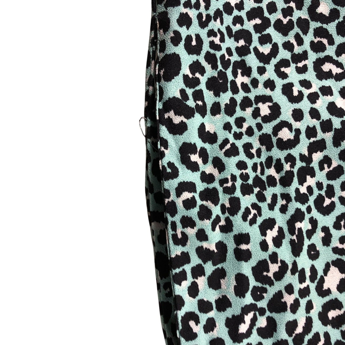 Dancing Leopard Maxi Dress UK12 Women's Leopard Print Green
