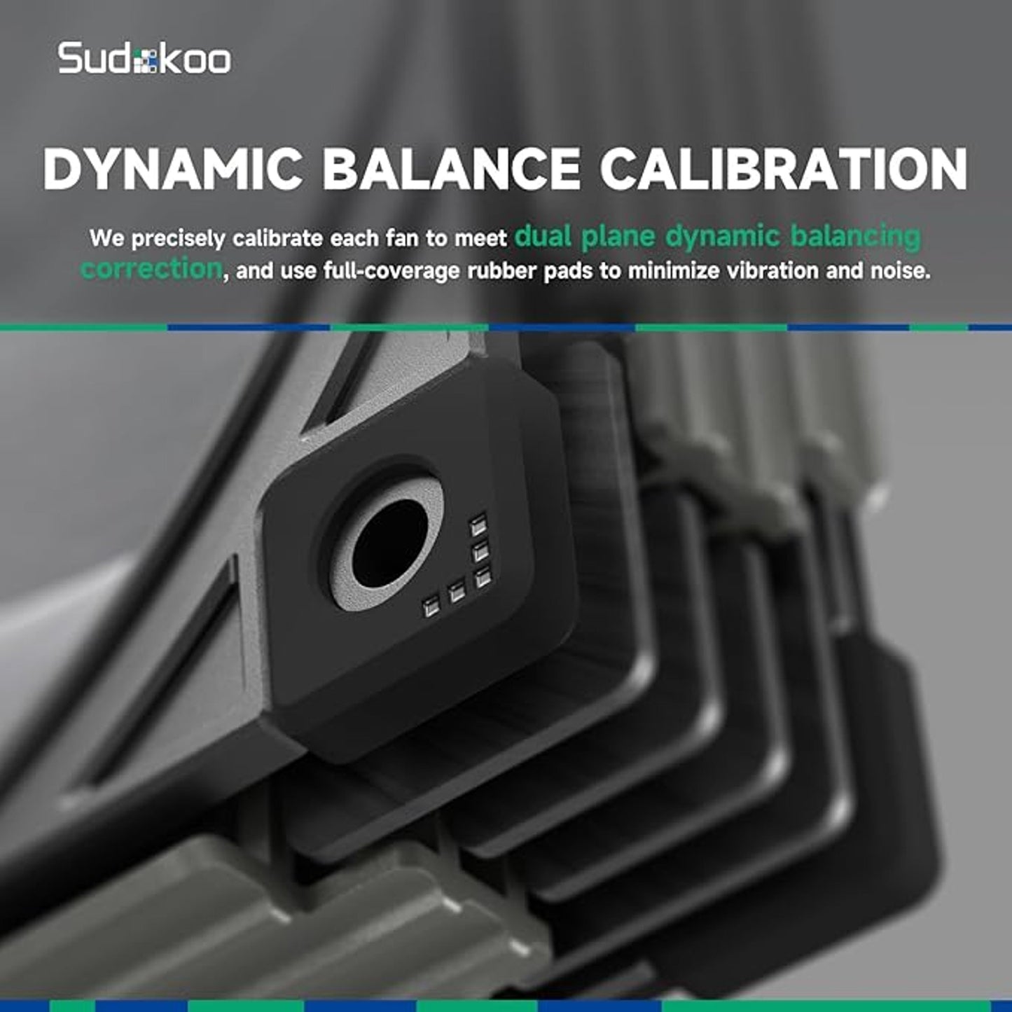 Sudokoo Mach120 120mm Case Fan High Performance Cooling PWM Quiet Operation