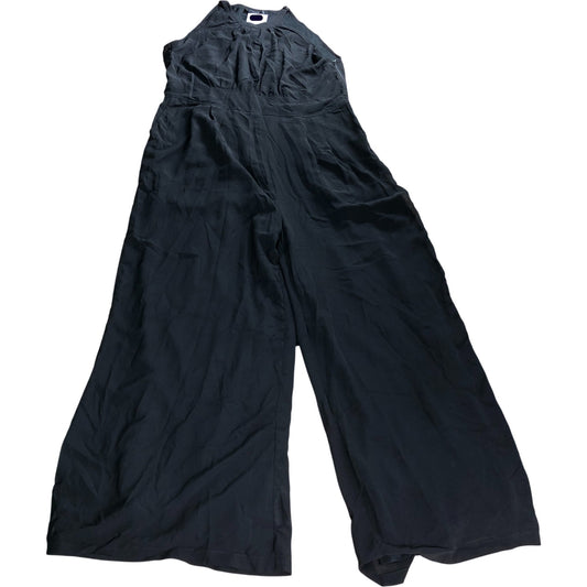 Branded Black Wide Leg Jumpsuit - Size 16