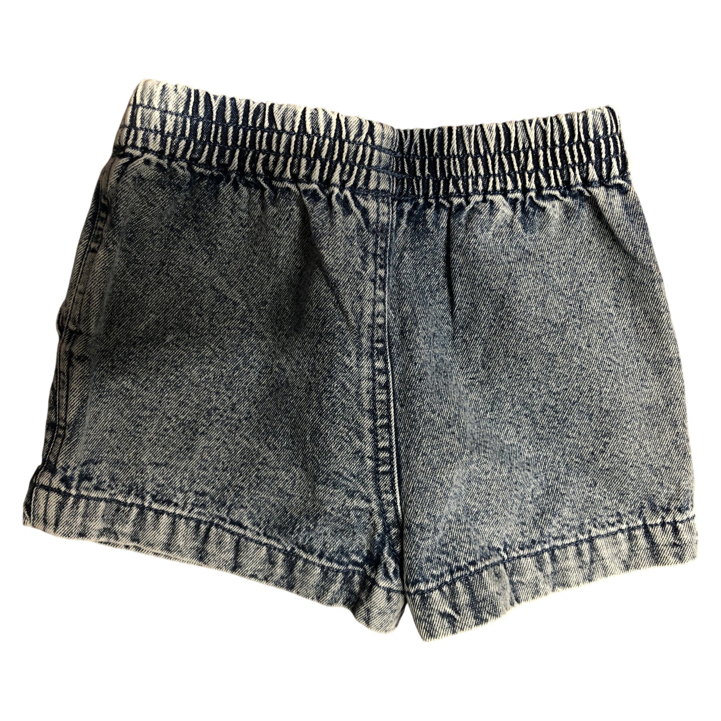 River Island Mini Girls Denim Shorts 12-18 Months Embroidered Fruit