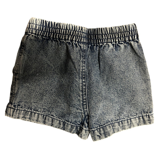 River Island Mini Girls Denim Shorts 12-18 Months Embroidered Fruit