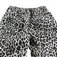 River Island High Rise Straight Trousers Girls Leopard Print Cotton 10 Years