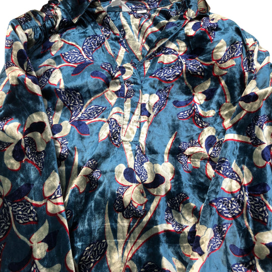 Long Sleeve Shirt Women's Floral Print Viscose Blend