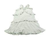 River Island Girls Dress UK11 Years Green Ruffled Tiered Summer Dress