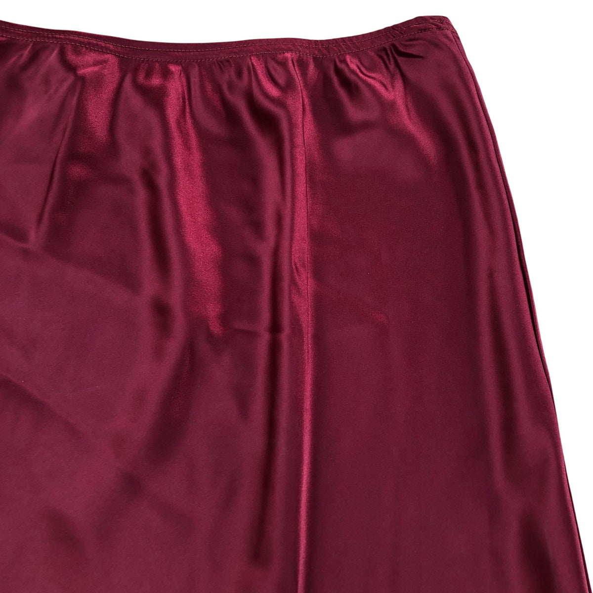 River Island Dark Red Satin Maxi Skirt