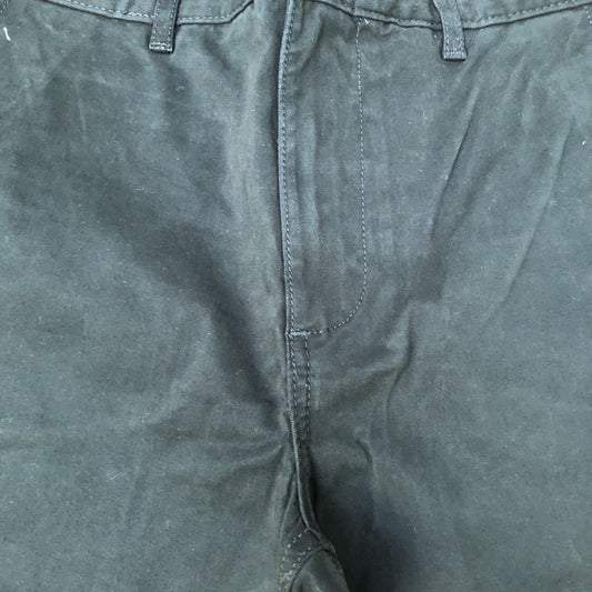 Chinos UK Size 30R Men's Slim Fit Dark Green Cotton Blend Trousers
