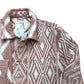 River Island Size S Cotton Aztec Print Button Front Overshirt