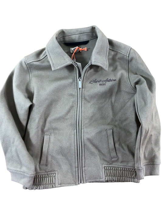 River Island Mini Jacket UK18-24Mths Boys Stone Grey Zip Up Outerwear