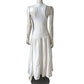 River Island Somewhere Maxi Dress Large Women's White Cotton Sleeveless