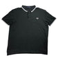 Fred Perry XXL Men's Polo Shirt Dark Green Cotton Short Sleeve Striped Collar
