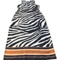 Branded Women's Zebra Print Midi Dress UK12 Sleeveless Polyester Chic Style