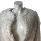 Curly Sheepskin Short Coat M/L Women's Ivory Thick Warm Furry Outerwear