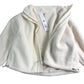 Branded Borg Jacket M Women's Cream Full Zip Soft Fleece
