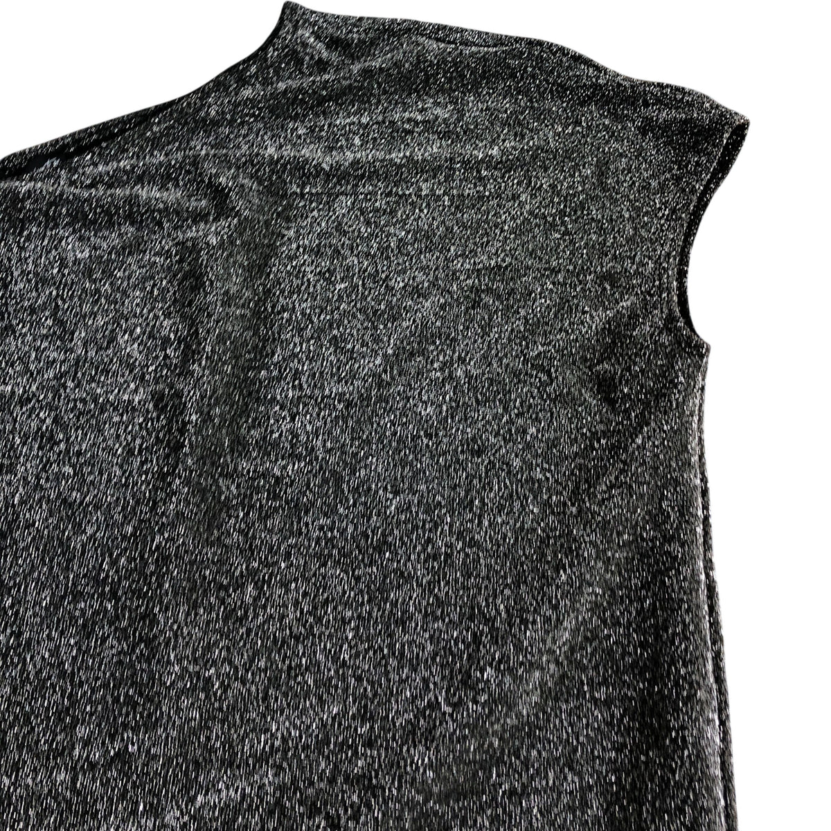 River Island Black Metallic Top UK8 Women's Sleeveless
