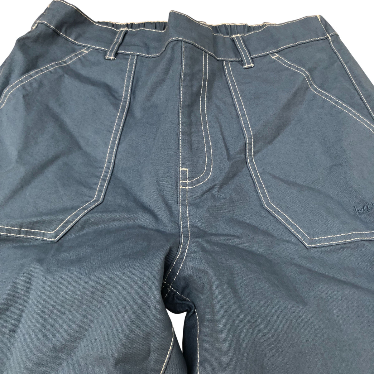 Weird Fish China Blue Trousers 98% Organic Cotton 2% Elastane Men's Size 12
