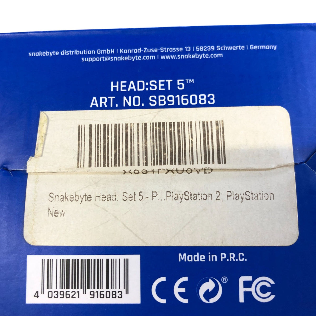 Snakebyte Headset 5 Wired Stereo Headset for PlayStation 5 with Adjustable Mic