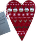 Gisela Graham Wooden Decorations Set Of 4 Festive Ornaments
