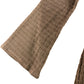 River Island Women's Top UK Large Brown V Neck Long Sleeve Textured Blouse