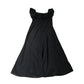 Black Poet Collar Midi Dress Size 10
