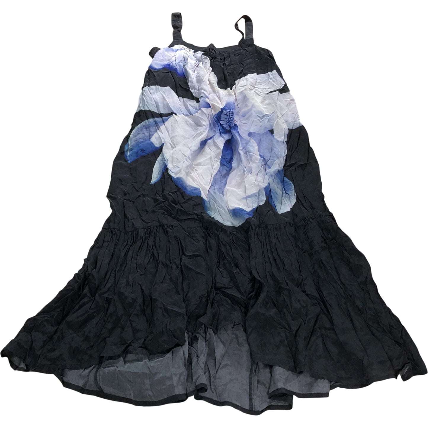 Branded Blue Floral Print Maxi Dress - Size 8