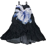 Branded Blue Floral Print Maxi Dress - Size 8