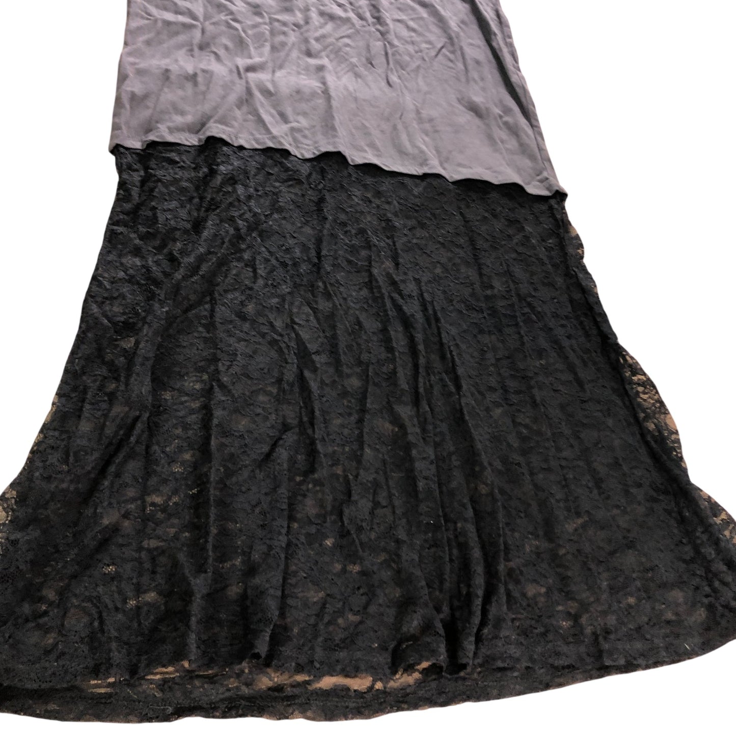 River Island Lace Hem T-Shirt Midi Dress UK XS Women's Layered