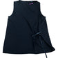 River Island Black Sleeveless Top With Tie Detail Size 12