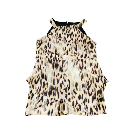 River Island Leopard Print Dress UK6 Women's Sleeveless Casual Stylish Fashion