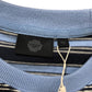 Covernat Horizontal Stripe Long Sleeve Top Small Women's Dark Navy Cotton