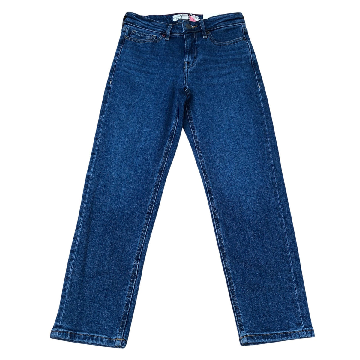 Brooke Straight Crop Jeans Mid Denim Blue Size 6