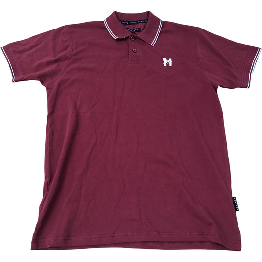 Henleys Pro DLX Maroon Polo Shirt Size L