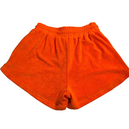 River Island Orange Casual Shorts UK Size S Women's Relaxed Fit Soft Terry