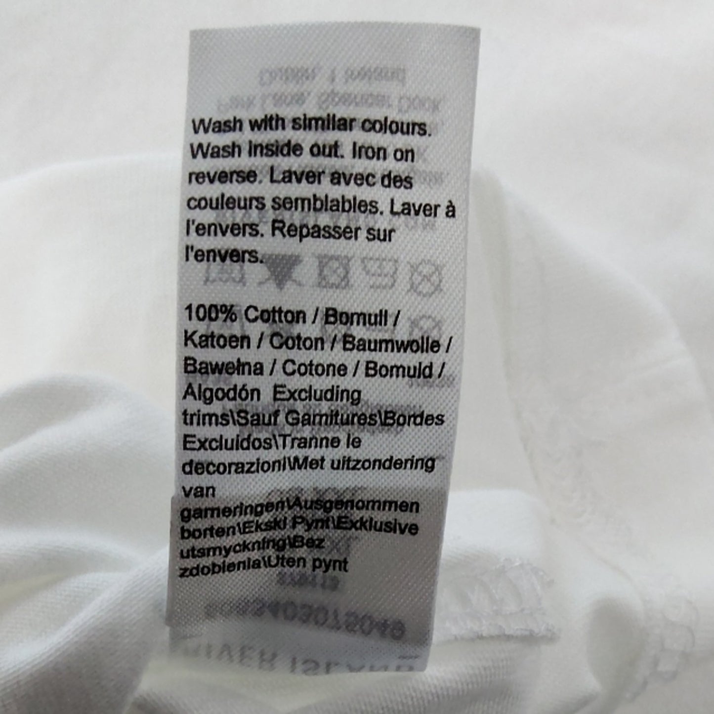 River Island Regular Fit T-Shirt XL Men's White Green Print Tropical Design