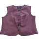 River Island Women's Waistcoat Size 12 Plum Button Up Sleeveless Top