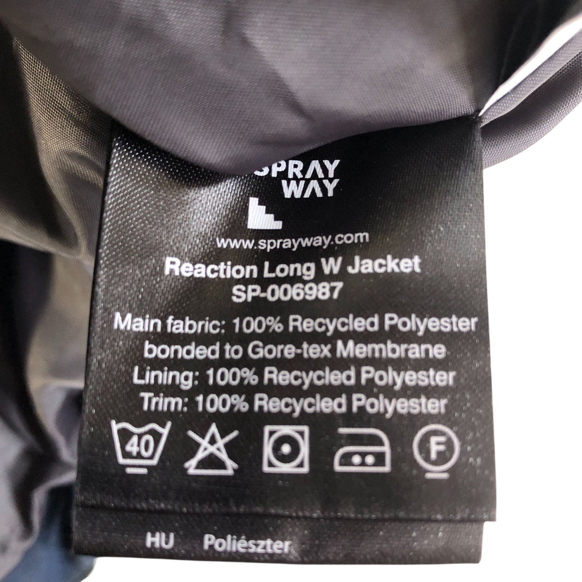 Sprayway Reaction Long Jacket Women's Waterproof Hooded Black UK10