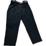 Lipsy London Black Barrel Trousers UK18 Belted