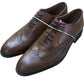 River Island Brown Brogue Formal Shoes Men's Lace Up Leather Upper Smart Style