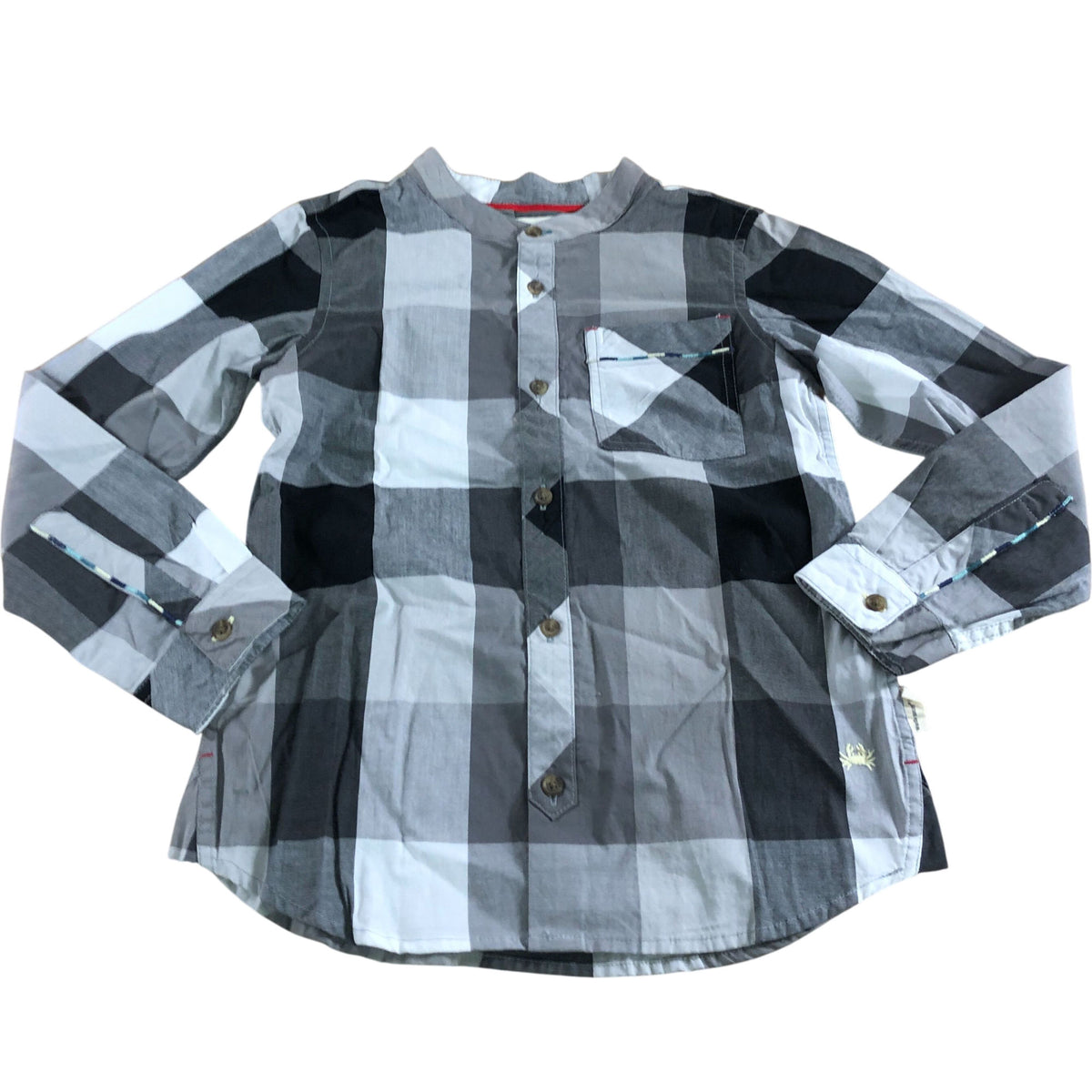 Kids Check Shirt Boys Long Sleeve Cotton