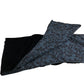 Women's Foil Print Velvet Print Scarf Black
