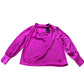 River Island Cowl Neck Women's Satin Pink Long Sleeve Blouse Size 10