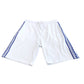 River Island Boys White Shorts UK11-12 Years Elasticated Waist Blue Trim