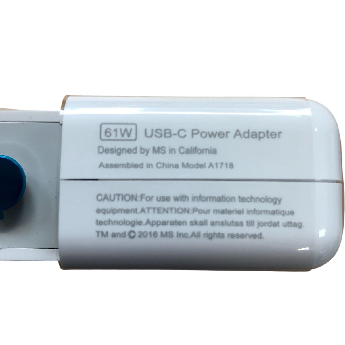 USB-C Power Adapter Model HYPUK-2004800 61W Charging Adapter Kit
