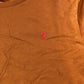 Farah T-Shirt Men's Orange Short Sleeve Cotton Crew Neck Tee Medium