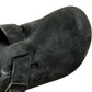 Birkenstock Boston VL Shearling UK7.5 Women's Suede Open Back Slippers Grey