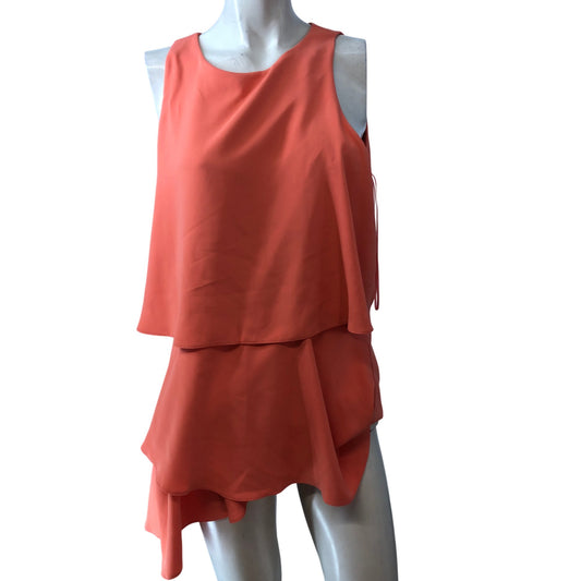 River Island Coral Garden Bodysuit Size 12 Women's Sleeveless Layered Style