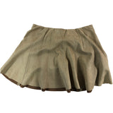 River Island Skirt Size 18 Women's Brown Suede Look Flared Midi Skirt