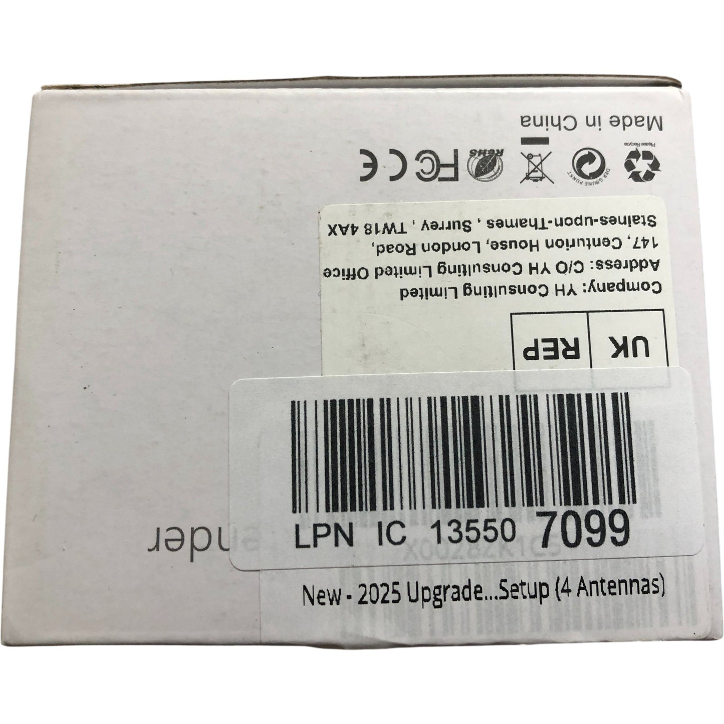 WiFi Repeater 1200Mbps Wireless Range Extender with UK Plug and 4 Antennas