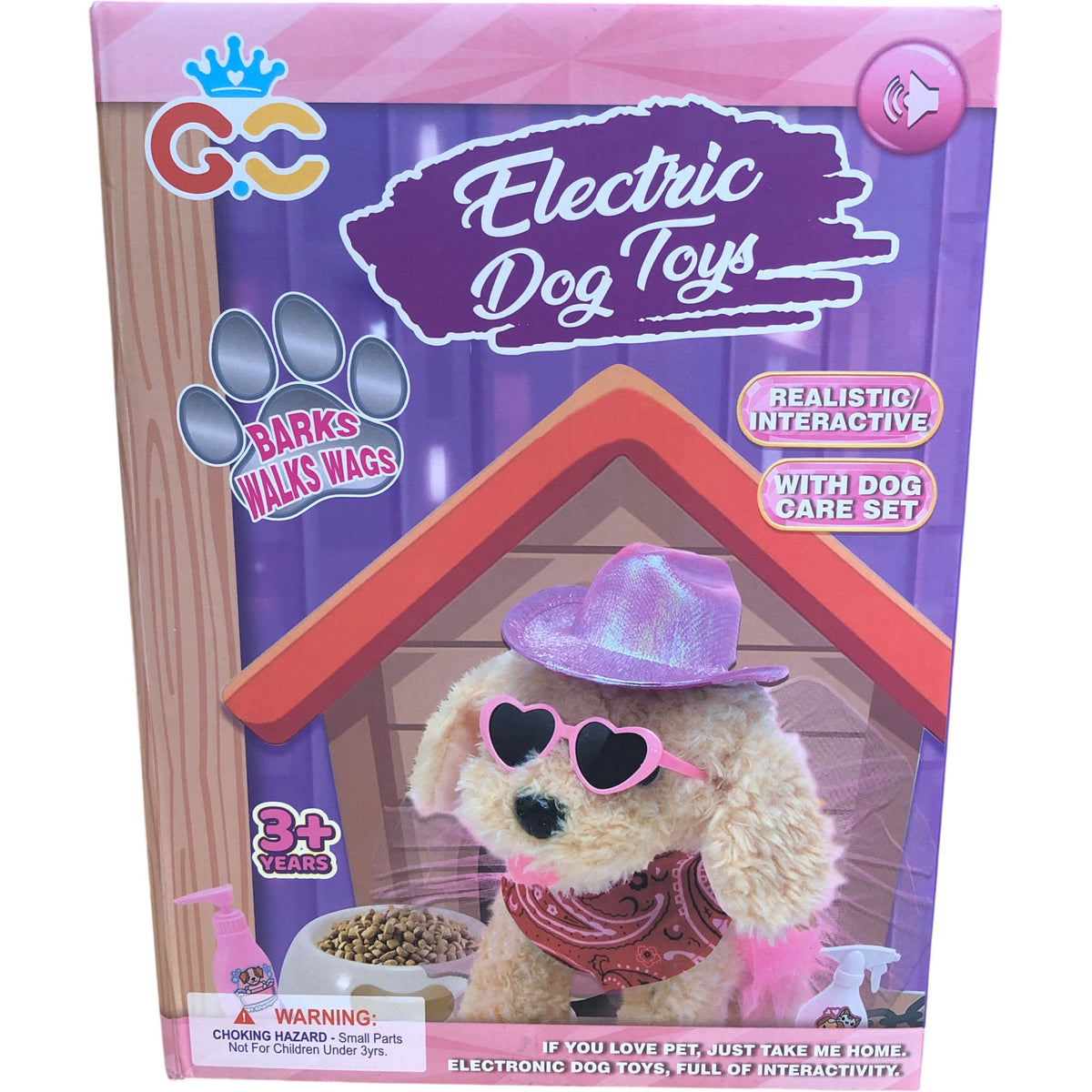 Electric Dog Toy Interactive Plush Pet Toy Realistic Barking Walking Fun