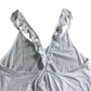 River Island Women's UK M White Maxi Dress Ruffled Straps